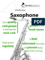 Saxophone: Quality Cork Grease Neck Cork Grease Neck Tenon Well Lubricated Prevent