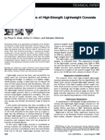 Mechanical Properties of High-Strength Lightweight Concrete