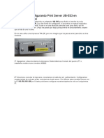 Instalando y Configurando Print Server UB-E03
