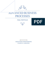 Advanced Business Processes: Final Portfolio