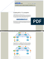 Disabling Mpls TTL Propagation