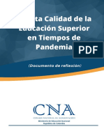 CNA Alta Calidad en Tiempos de Pandemia