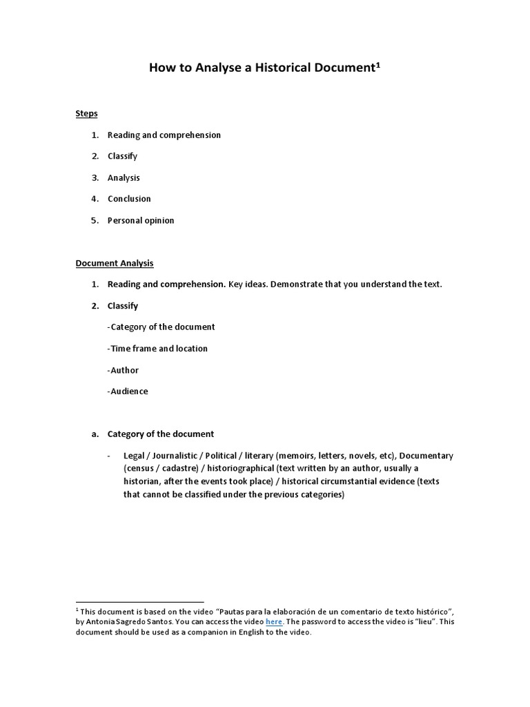 Steps for Historical Document Analysis | PDF | Author | Communication