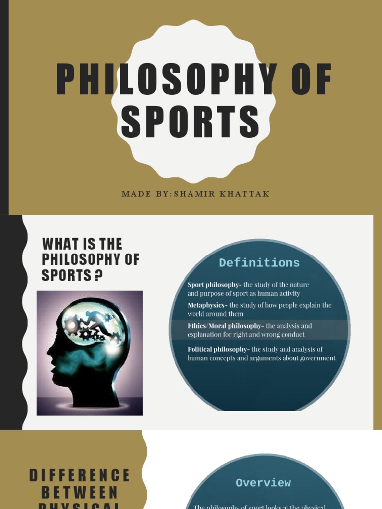 Philosophy of Sports: Made By:Shamir Khattak PDFSegregation