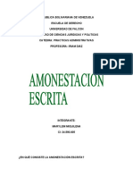 Amonestacion Escrita