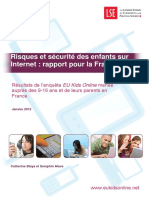 Risques Et Sécurité Des Enfants Sur Internet: Rapport Pour La France