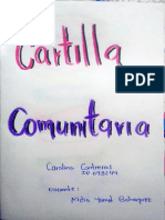 Cartilla Comunitaria Carolina Contreras