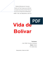 Vida de Bolivar