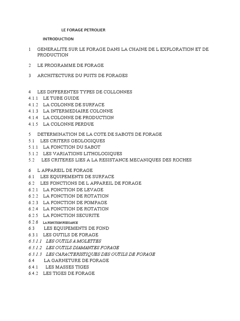 Guide du Forage Pétrolier | PDF
