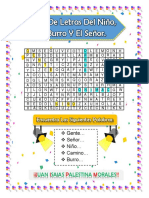 Sopa de Letras Del Niño, El Burro Y El Señor.-1