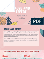 PPT CAUSE AND EFFECT