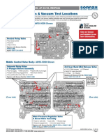 Critical Wear Areas & Vacuum Test Locations: Front Control Valve Body AW55-50SN Shown