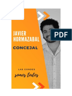 Javier Hormazábal - Concejal Por Las Condes. Programa e Ideas