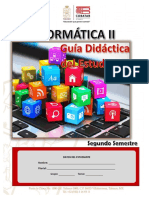 Segundo Semestre.- Guía Didáctica Del Estudiante.- Informática II