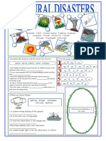 Natural Disasters Vocabulary Exercises Fun Activities Games Icebreakers Oneonone Activiti 42747