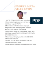 Cara Membuka Mata Ketiga Mata Batin