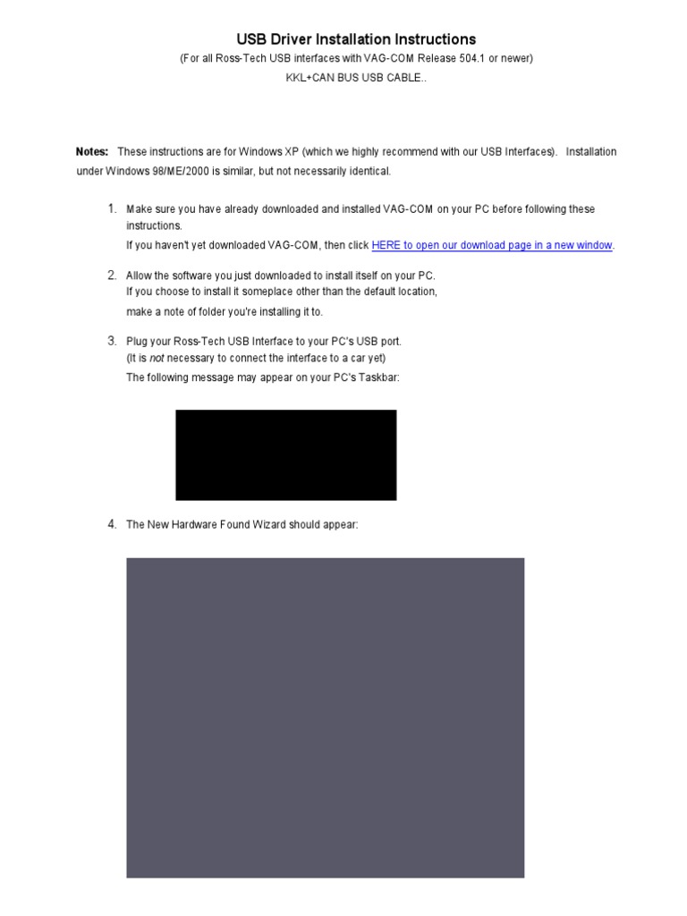 USB Driver Installation Instructions: HERE To Open Our Download Page in ...