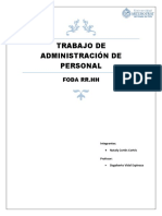 2 Trabajo de Administracion de Personal FODA RR - HH