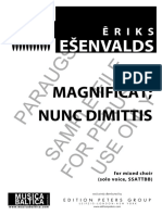 Magnificat y Nunc Dimitis Esenvalds - Magnificat - Nunc - Dimittis