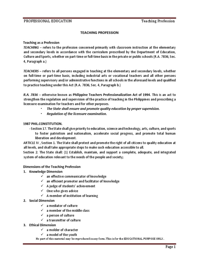 Understanding the Teaching Profession | PDF | Pragmatism | Idealism