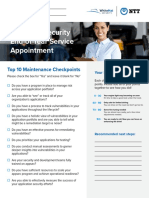 Top 10 Maintenance Checkpoints Editable