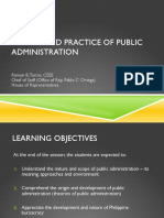 Theory and Practice of Public Administration