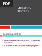 Mutation Testing