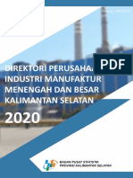 Direktori Perusahaan Industri Manufaktur Menengah Dan Besar Kalimantan Sela