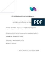 Tarea Ensayo Sobre Recolección de Datos y Análisis Cualitativo. Ebelio Salomón