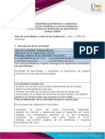 Guía de Actividades y Rúbrica de Evaluación - Unidad 1 - Paso 1 - Reflexión Individual