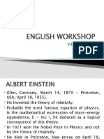 English Workshop: V.I.P. Persons