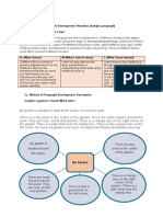 1.) Method of Paragraph Development: Narration (Sample Paragraph) Graphic Organizer: KWL Chart