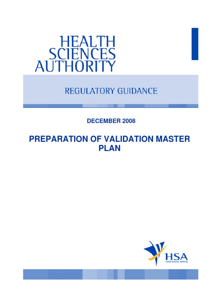 Validation Master Plan Preparation Guide | PDF