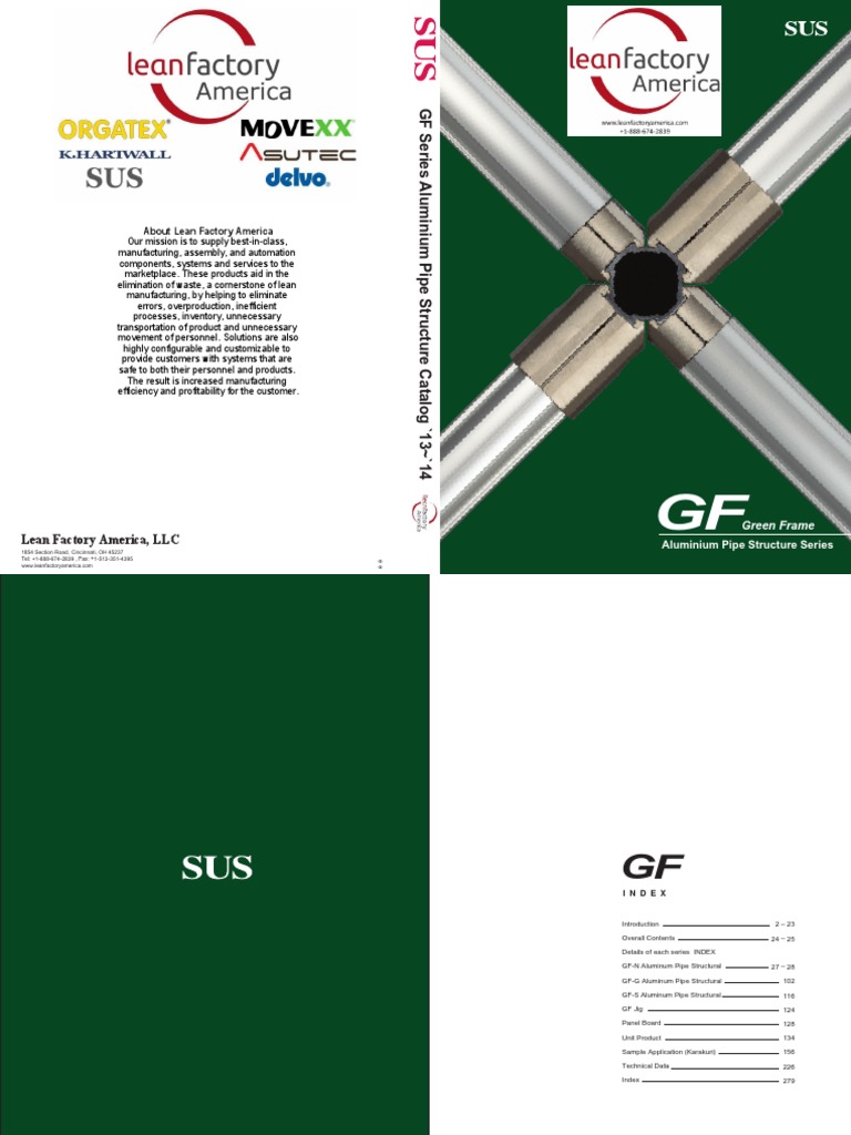 Green Frame Aluminum Pipe Catalog | PDF | Screw | Electrical Connector