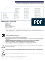 Important Safety Notes/Compliance Information