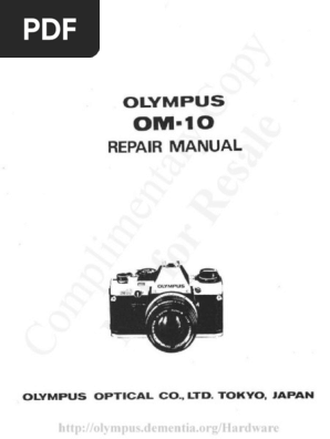 【値下げ中】【ジャンク品】OLYMPUS OM10 箱・説明書あり　動作未確認 Olympus OM-10 Service & Repair Manual Reprint | eBay