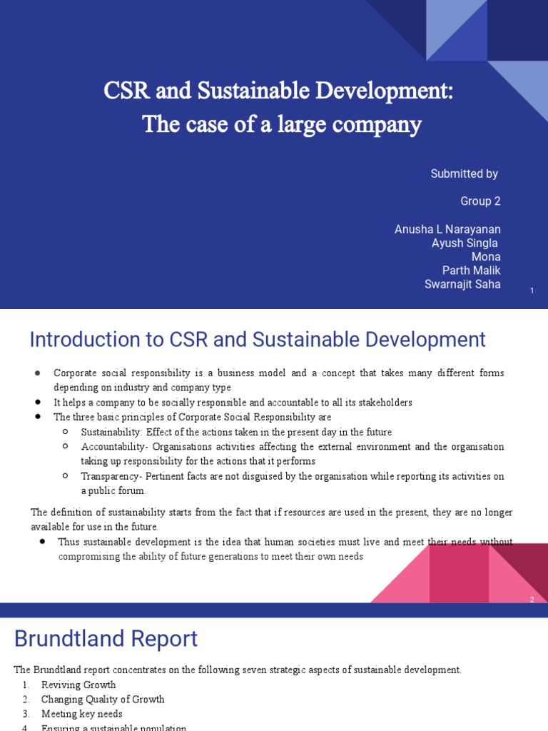 HUL's CSR Initiatives and Impact | PDF | Corporate Social ...