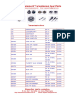 Auto Replacement Transmission Gear Parts