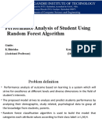 Performance Analysis of Student Using Random Forest Algorithm