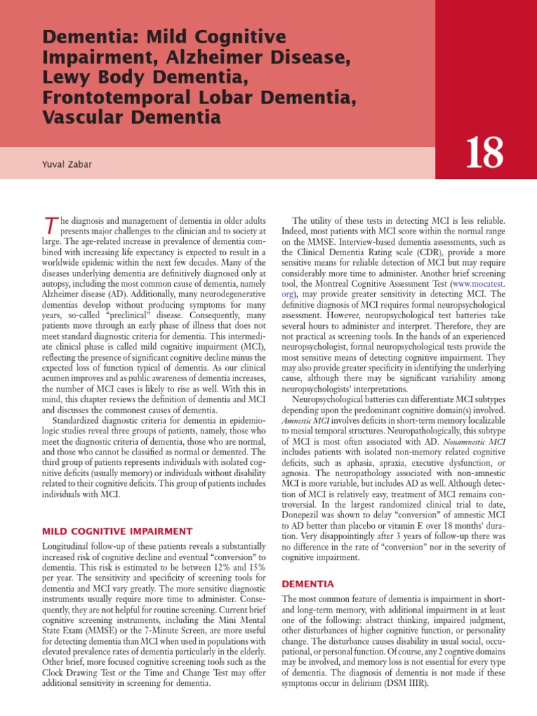Memory Tests for Dementia Diagnosis | PDF | Dementia | Alzheimer's Disease