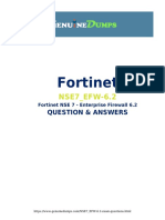 Fortinet: NSE7 - EFW-6.2