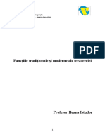 Funcțiile Tradiționale Și Moderne Ale Trezoreriei