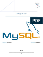 Rapport TP Mysql