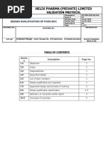 Helix Pharma (Private) Limited: Validation Protocol