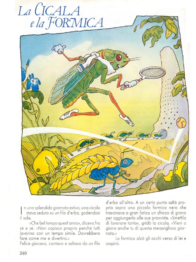 La Cicala e La Formica PDF