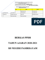 Jadwal Piket Pembelajaran 2020