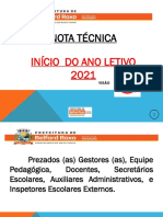 Nota Técnica - Início Do Ano Letivo de 2021