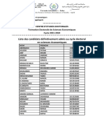 Liste Des Admis Définitivement Au Cycle Doctoral 2021-2024