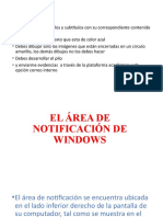 El Área de Notificación de Windows