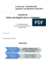 Roles & Rules in Mediation